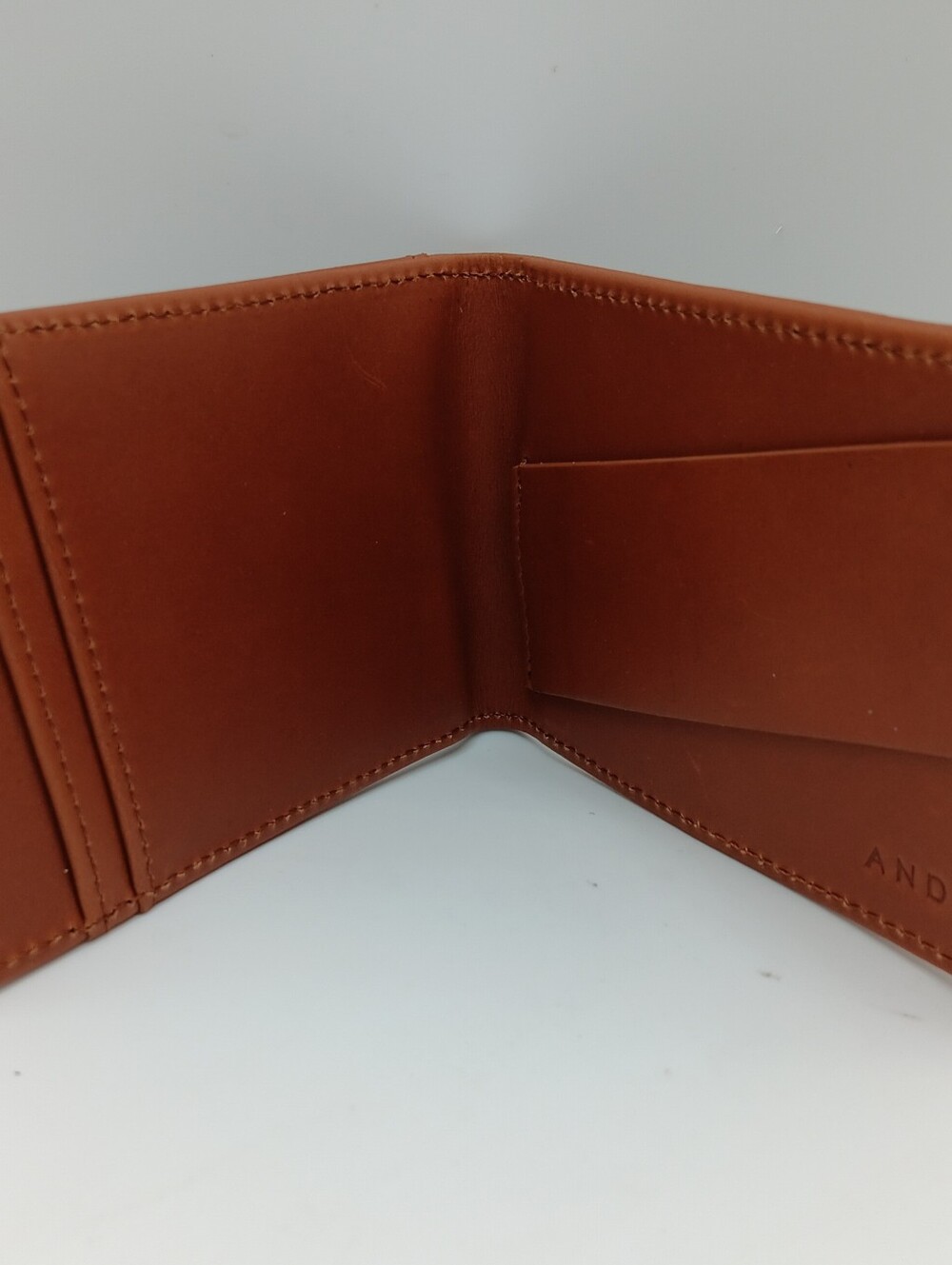 Andar “The Ranger” Full Grain Leather Mens Wallet Tan - Picture 3 of 3